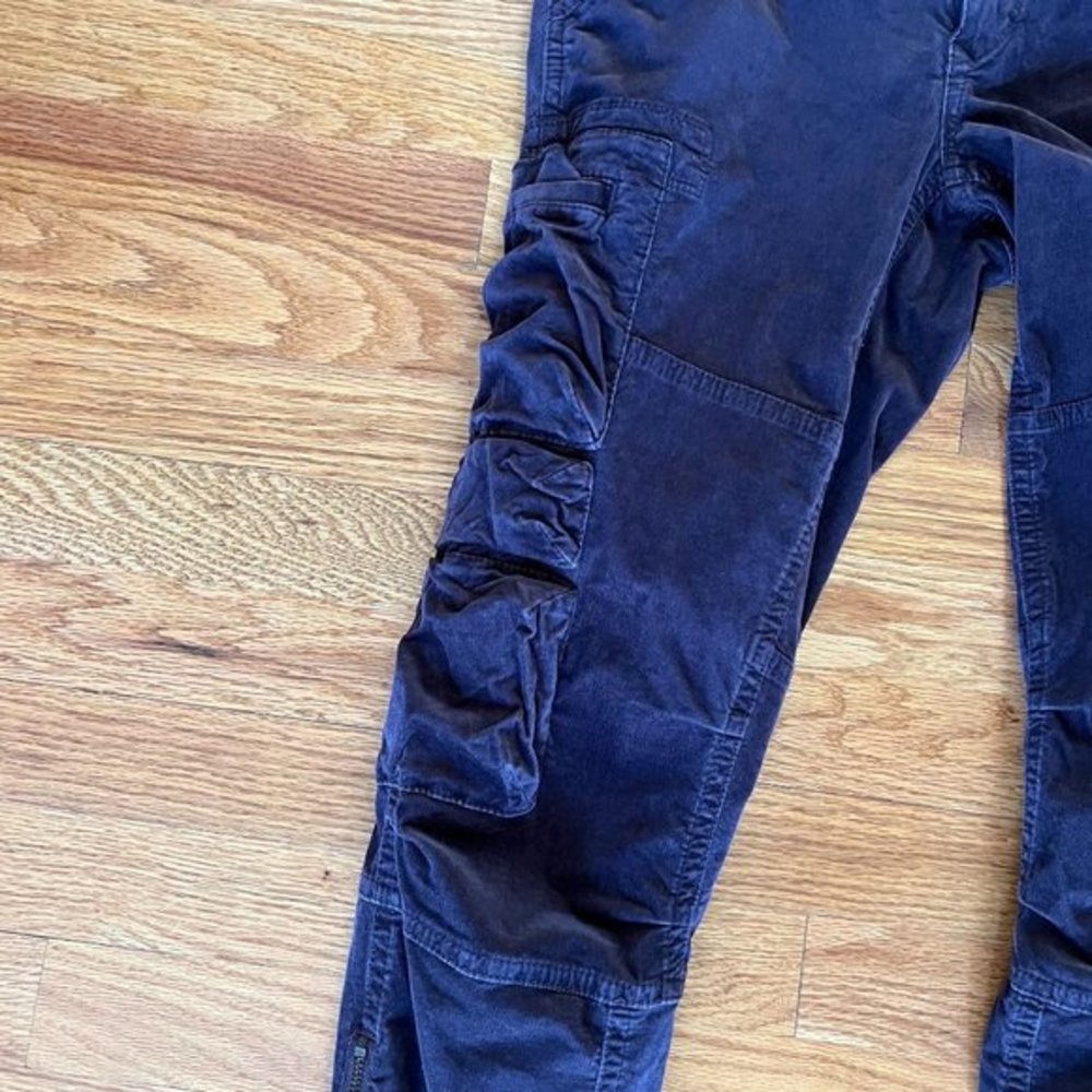 Jordan Louis Corduroy Utility Pants Women 28 burgundy purple Cargo - Picture 4 of 8